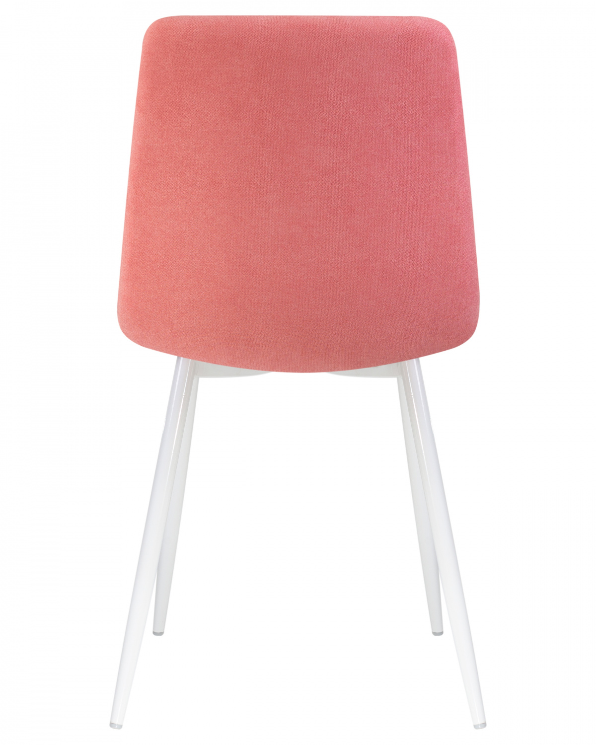 Стул обеденный DOBRIN ALEX, белые ножки, розовая ткань (UF860-05B)