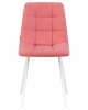 Стул обеденный DOBRIN ALEX, белые ножки, розовая ткань (UF860-05B)