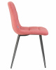 Стул обеденный DOBRIN ALEX, черные матовые ножки, розовая ткань (UF860-05B)