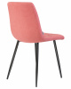 Стул обеденный DOBRIN ALEX, черные матовые ножки, розовая ткань (UF860-05B)