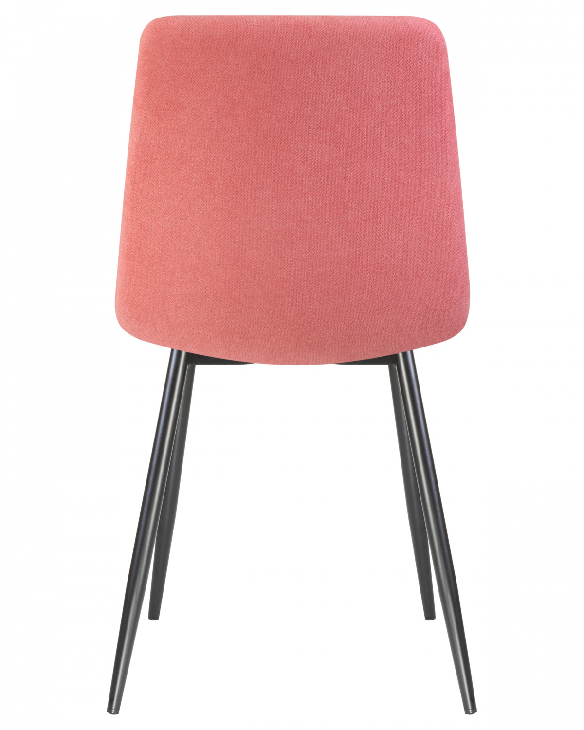 Стул обеденный DOBRIN ALEX, черные матовые ножки, розовая ткань (UF860-05B)