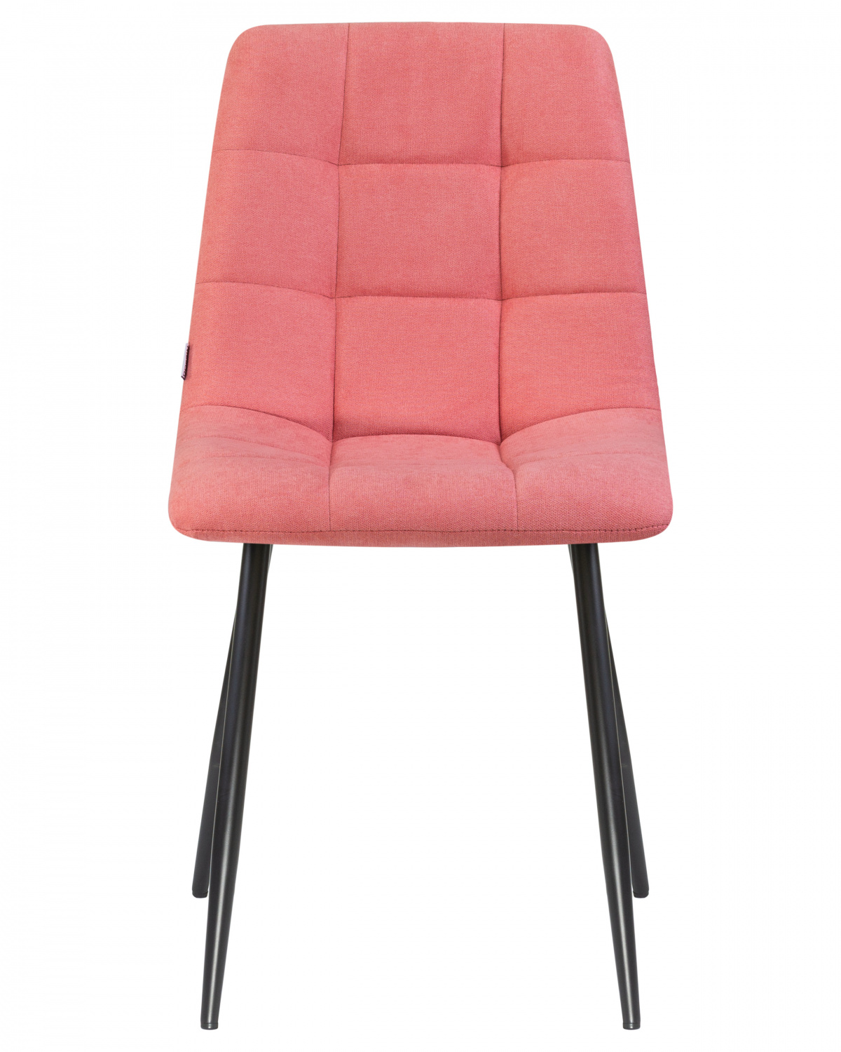 Стул обеденный DOBRIN ALEX, черные матовые ножки, розовая ткань (UF860-05B)