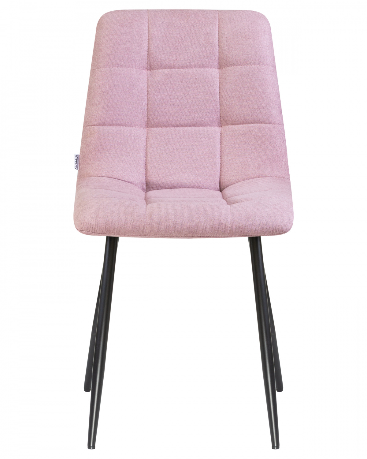 Стул обеденный DOBRIN ALEX, черные матовые ножки, сиреневая ткань (UF860-04B)