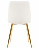 Стул обеденный DOBRIN ALEX, золотые ножки, белая экокожа (P-02)