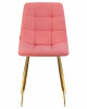 Стул обеденный DOBRIN ALEX, золотые ножки, розовая ткань (UF860-05B)