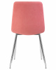 Стул обеденный DOBRIN ALEX, хром ножки, розовая ткань (UF860-05B)