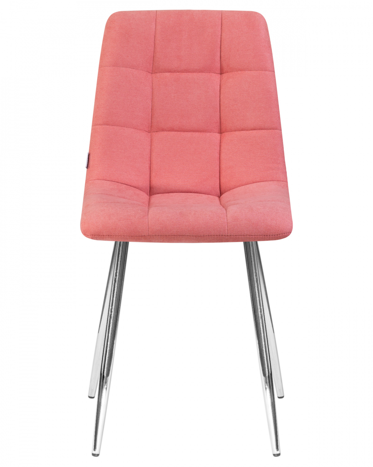 Стул обеденный DOBRIN ALEX, хром ножки, розовая ткань (UF860-05B)