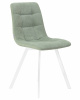 Стул обеденный DOBRIN ALEX SQUARE, белые ножки, мята ткань (UF860-11B)