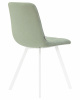 Стул обеденный DOBRIN ALEX SQUARE, белые ножки, мята ткань (UF860-11B)