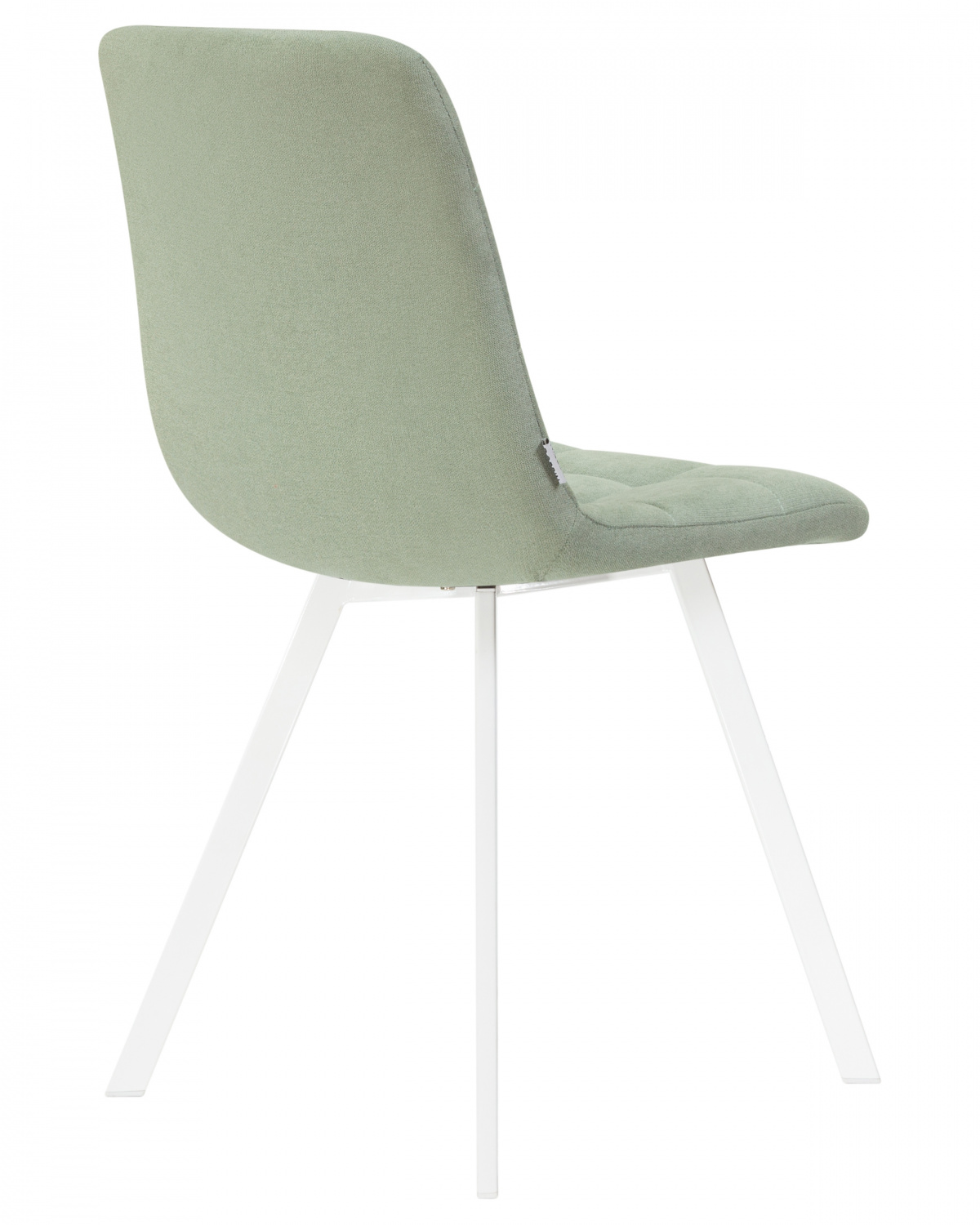 Стул обеденный DOBRIN ALEX SQUARE, белые ножки, мята ткань (UF860-11B)