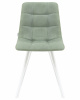 Стул обеденный DOBRIN ALEX SQUARE, белые ножки, мята ткань (UF860-11B)