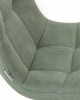 Стул обеденный DOBRIN ALEX SQUARE, белые ножки, мята ткань (UF860-11B)