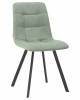 Стул обеденный DOBRIN ALEX SQUARE, черные матовые ножки, мята ткань (UF860-11B)
