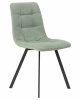 Стул обеденный DOBRIN ALEX SQUARE, черные матовые ножки, мята ткань (UF860-11B)