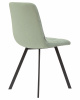 Стул обеденный DOBRIN ALEX SQUARE, черные матовые ножки, мята ткань (UF860-11B)