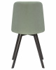 Стул обеденный DOBRIN ALEX SQUARE, черные матовые ножки, мята ткань (UF860-11B)