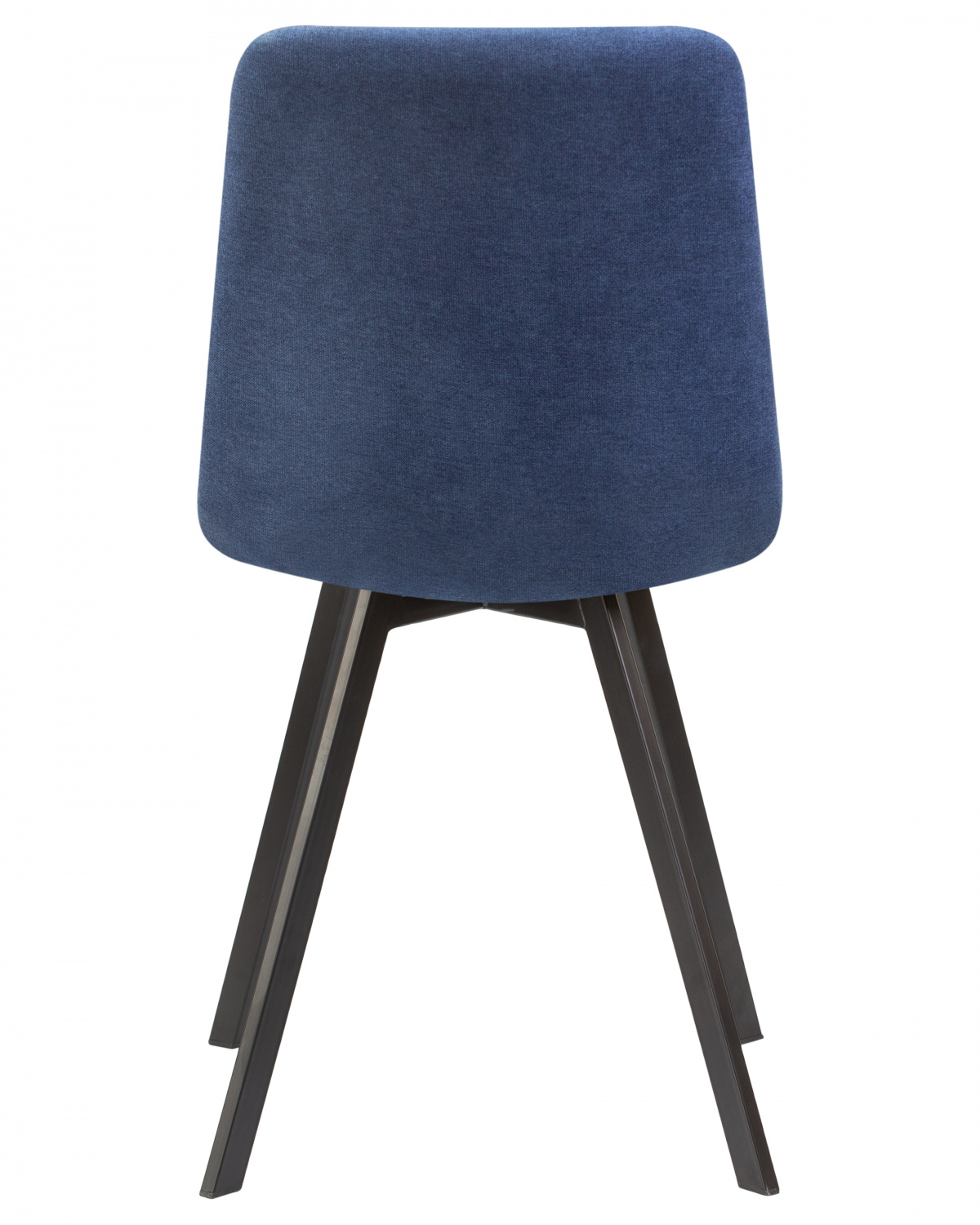 Стул обеденный DOBRIN ALEX SQUARE, черные матовые ножки, синяя ткань (UF860-14B)