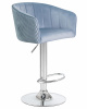 Стул барный DOBRIN DARCY, серо-голубой велюр (1922-6)