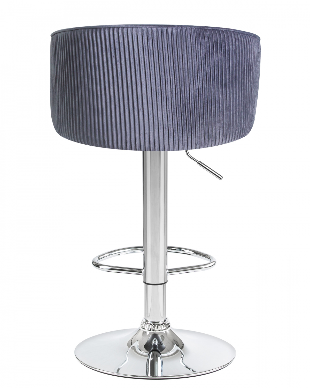 Стул барный DOBRIN DARCY, серый велюр (1922-19)
