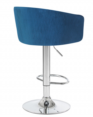 Стул барный DOBRIN DARCY, синий велюр (1922-20)