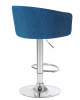 Стул барный DOBRIN DARCY, синий велюр (1922-20)