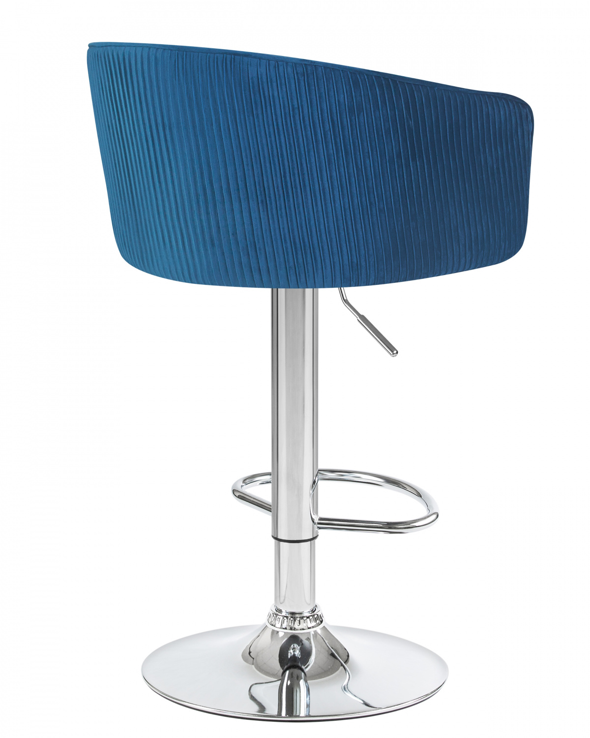 Стул барный DOBRIN DARCY, синий велюр (1922-20)