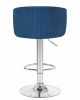 Стул барный DOBRIN DARCY, синий велюр (1922-20)