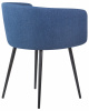 Стул обеденный DOBRIN ALINA, синяя ткань (LAR-106D-21)
