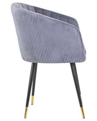 Стул обеденный DOBRIN MARY, серый велюр (1922-19)