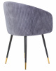 Стул обеденный DOBRIN MARY, серый велюр (1922-19)