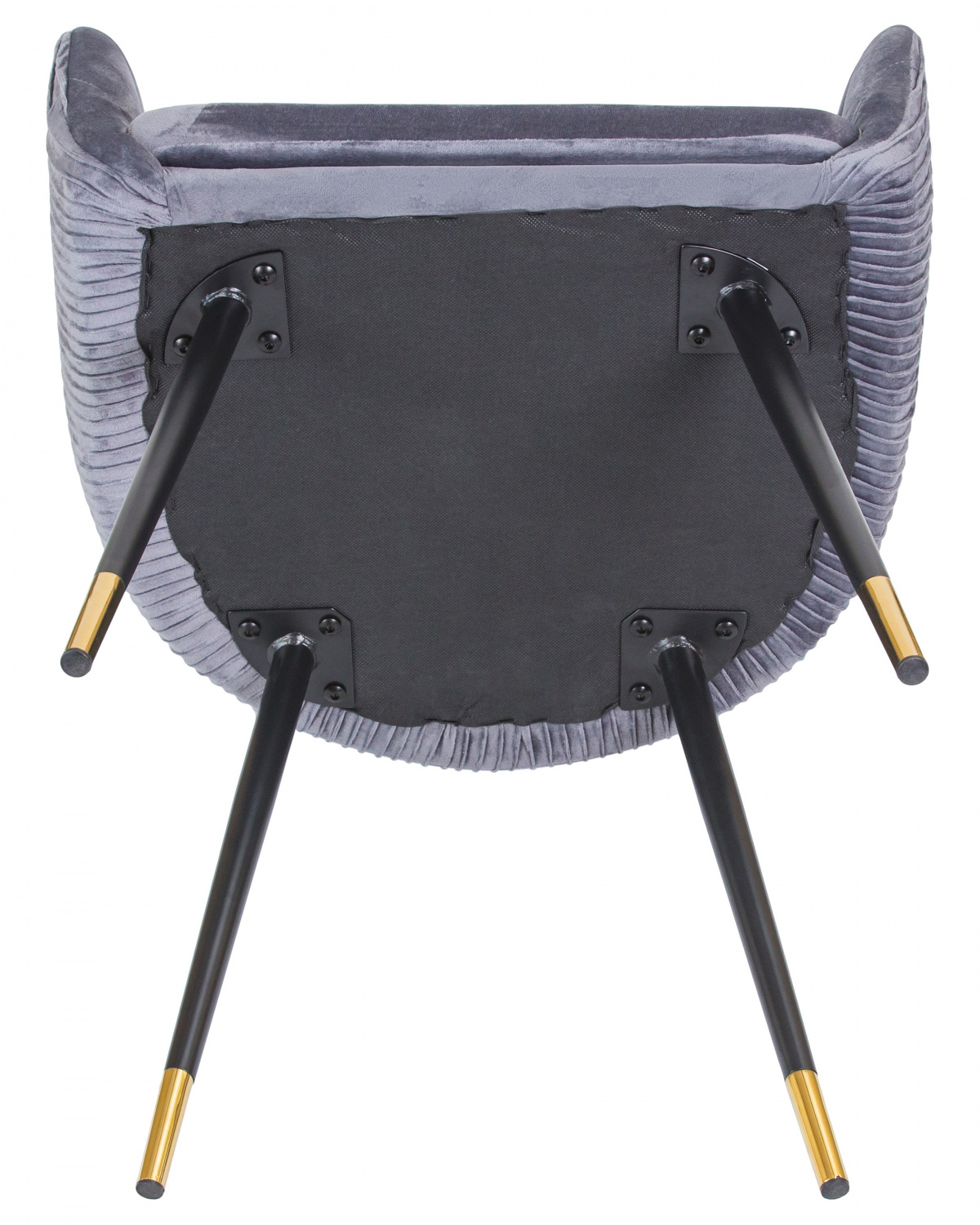 Стул обеденный DOBRIN MARY, серый велюр (1922-19)