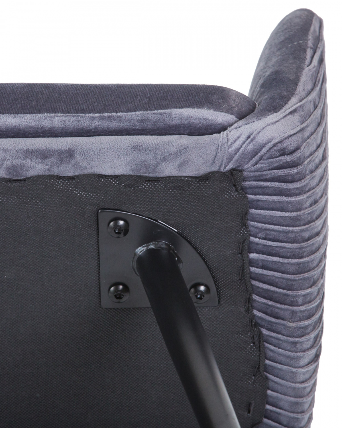 Стул обеденный DOBRIN MARY, серый велюр (1922-19)