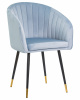 Стул обеденный DOBRIN MARY, серо-голубой велюр (1922-6)