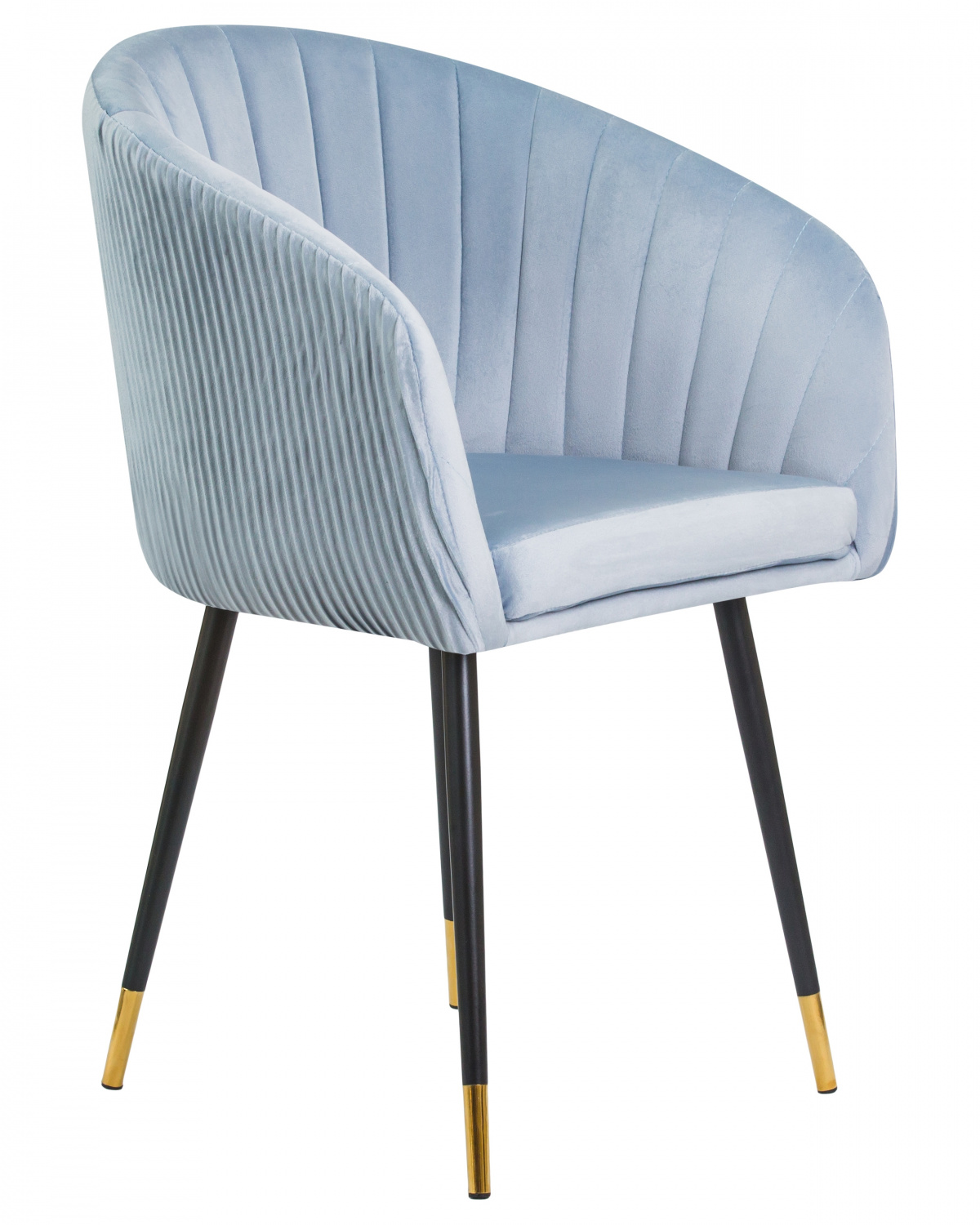 Стул обеденный DOBRIN MARY, серо-голубой велюр (1922-6)