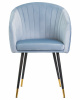 Стул обеденный DOBRIN MARY, серо-голубой велюр (1922-6)