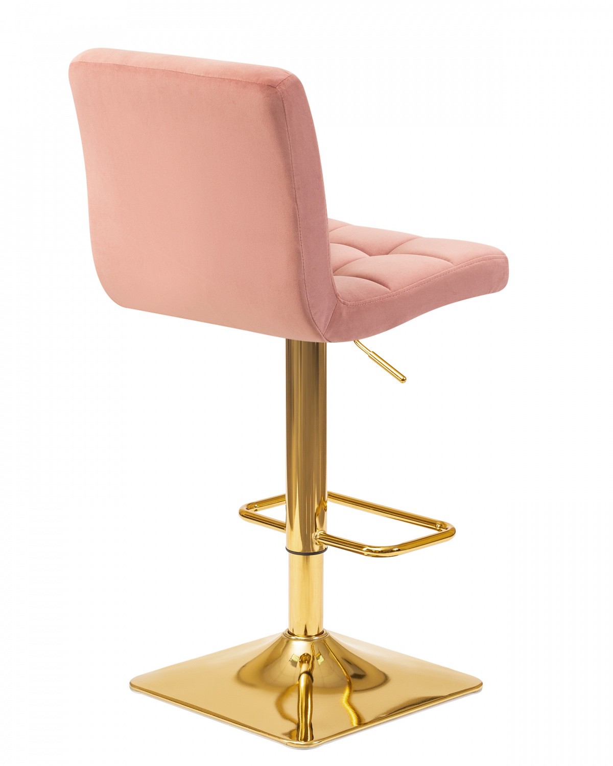 Стул барный DOBRIN GOLDIE, пудрово-розовый велюр (MJ9-32)