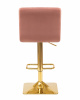 Стул барный DOBRIN GOLDIE, пудрово-розовый велюр (MJ9-32)