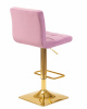 Стул барный DOBRIN GOLDIE, пудрово-сиреневый велюр (MJ9-52)