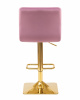 Стул барный DOBRIN GOLDIE, пудрово-сиреневый велюр (MJ9-52)