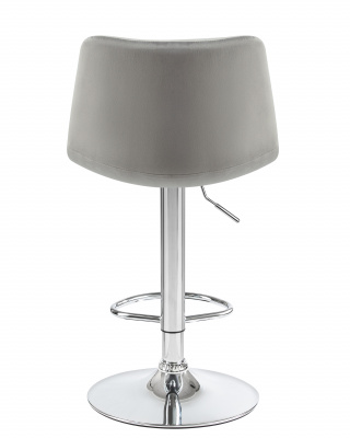 Стул барный DOBRIN TAILOR, серый велюр (MJ9-75)