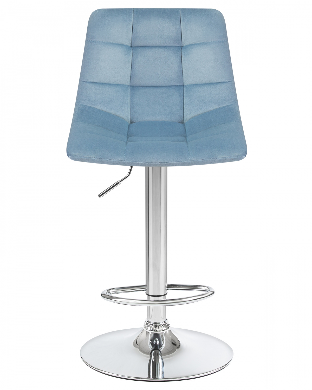 Стул барный DOBRIN TAILOR, пудрово-голубой велюр (MJ9-74)