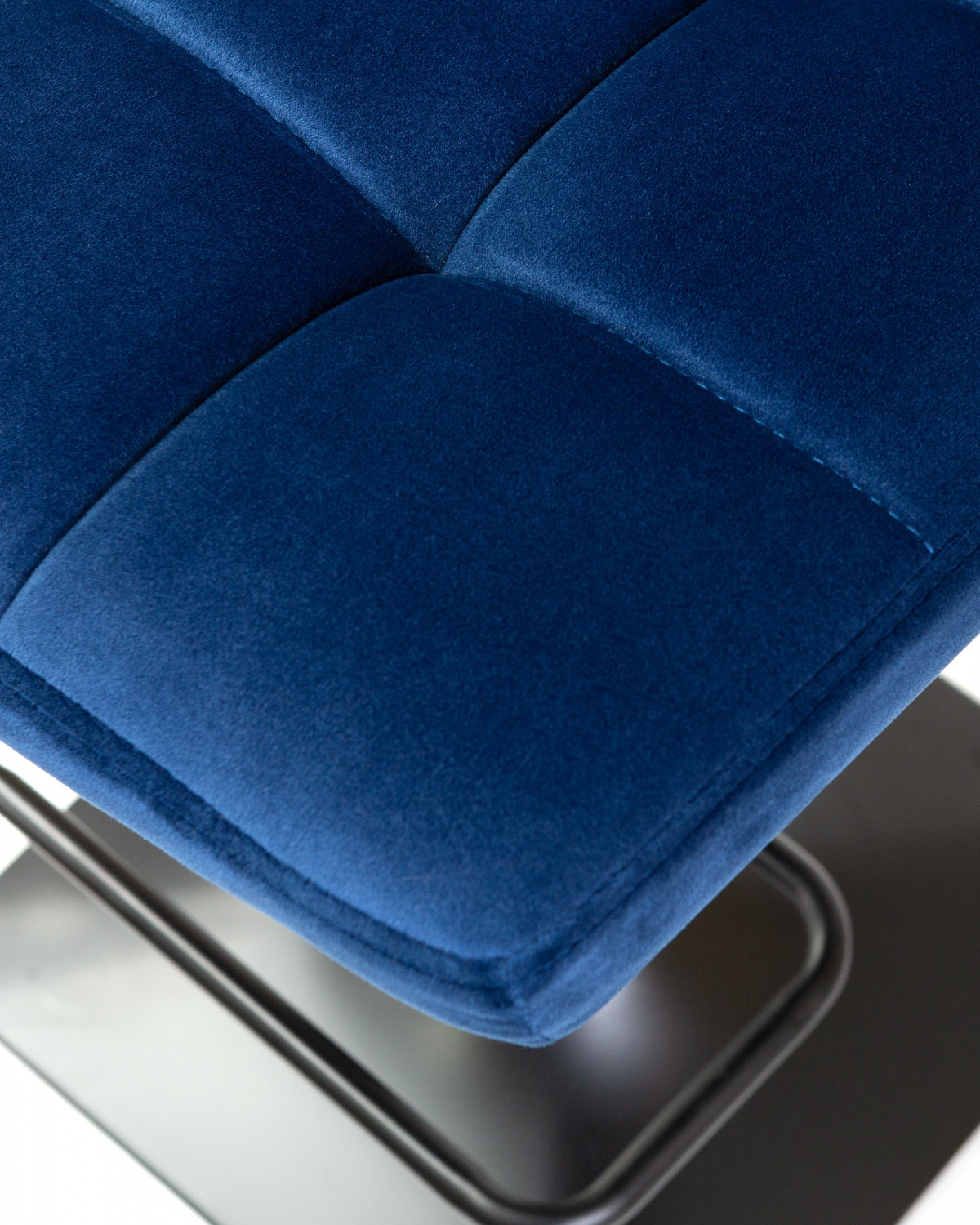 Стул барный DOBRIN DOMINIC, синий велюр (MJ9-117)