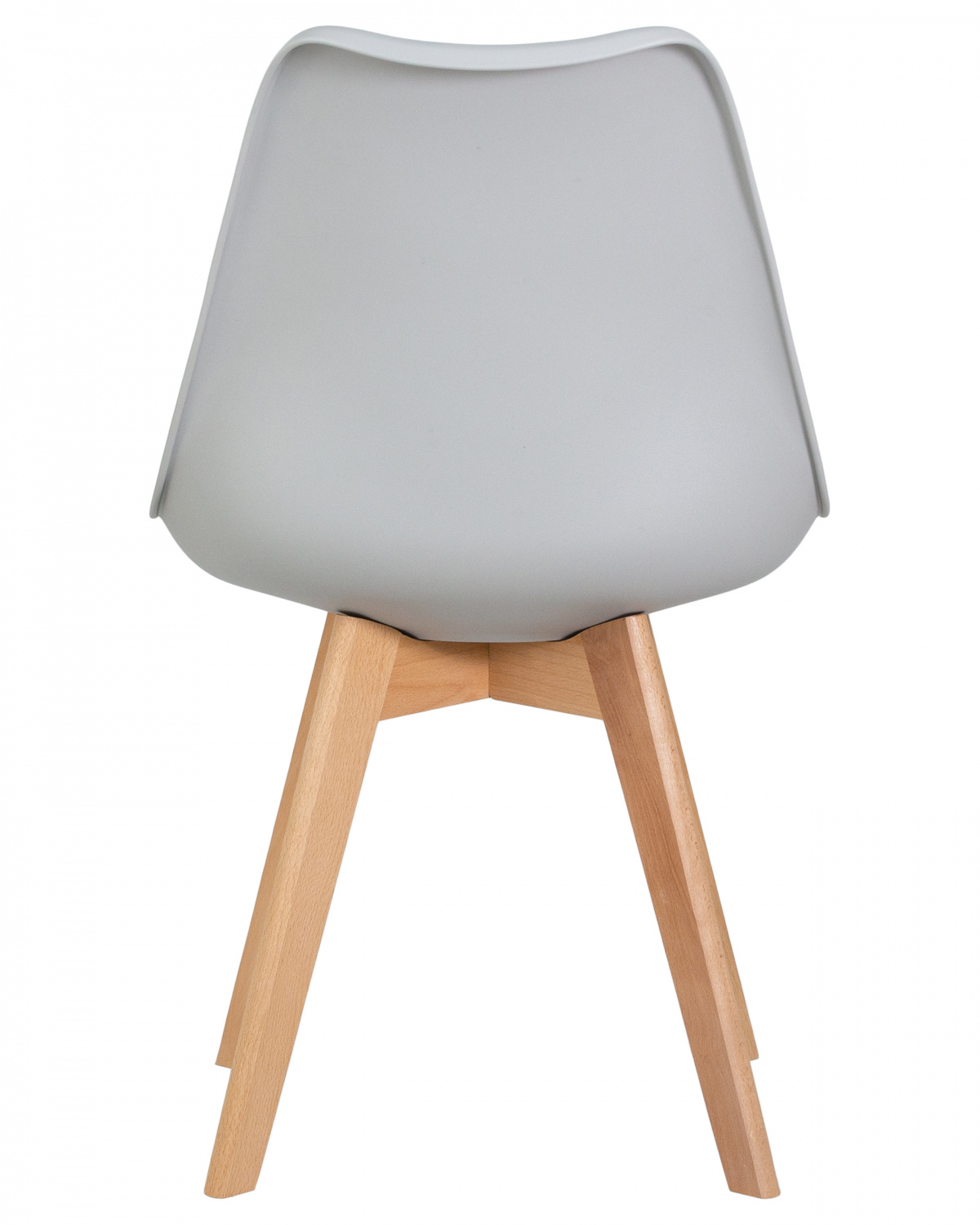 Стул обеденный DOBRIN JERRY SOFT, ножки светлый бук, цвет сиденья светло-серый (GR-01)