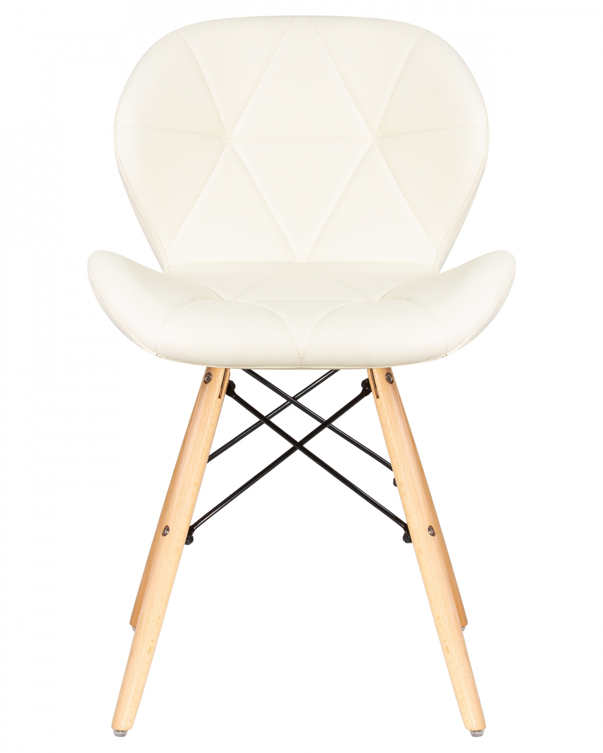 Стул обеденный DOBRIN BUTTERFLY, ножки светлый бук, цвет сиденья кремовый