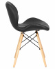 Стул обеденный DOBRIN BUTTERFLY, ножки светлый бук, цвет сиденья чёрный