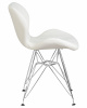 Стул обеденный DOBRIN BUTTERFLY CHROME, ножки хром, цвет белый