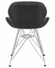 Стул обеденный DOBRIN BUTTERFLY CHROME, ножки хром, цвет чёрный