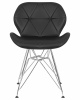 Стул обеденный DOBRIN BUTTERFLY CHROME, ножки хром, цвет чёрный