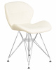 Стул обеденный DOBRIN BUTTERFLY CHROME, ножки хром, цвет кремовый