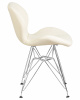 Стул обеденный DOBRIN BUTTERFLY CHROME, ножки хром, цвет кремовый